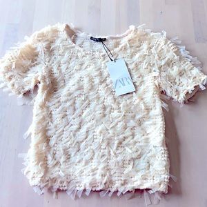ZARA Cream Blouse | NEW